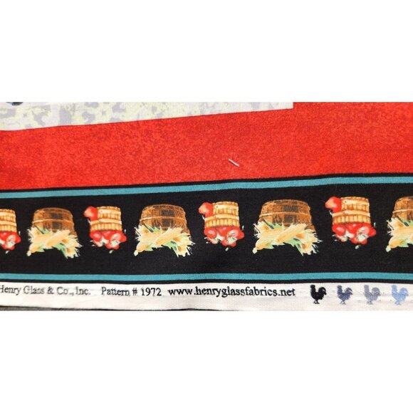 Rooster Fabric Panel By Henry Glass & Co. For Quilts & Crafts 44" x 25" Panel - Picture 10 of 16